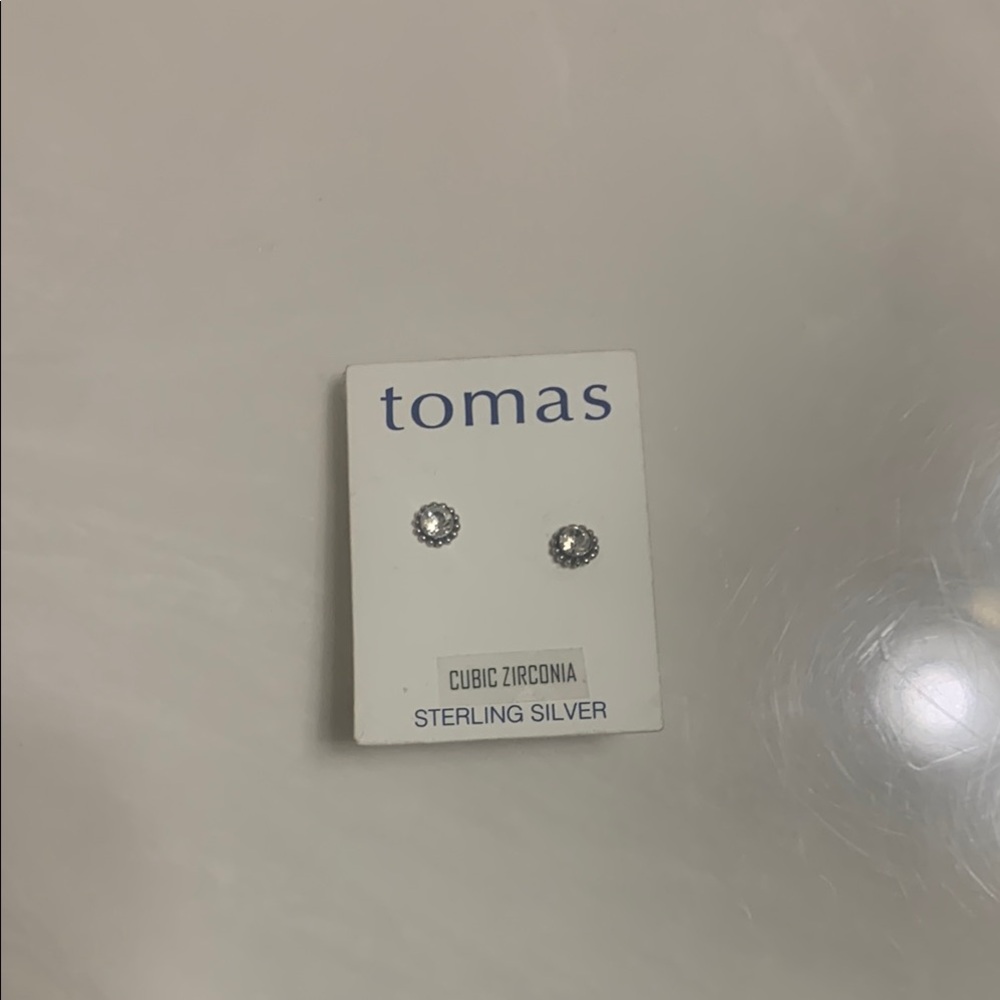 Tomas Sterling Silver Cubic Zirconia Earrings